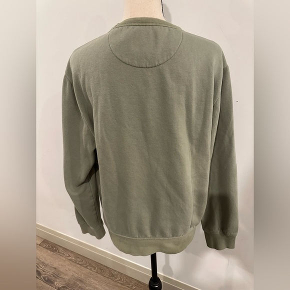 Old Navy size medium, unisex, pullover sweatshirt, cotton Green Sweater - Picture 2 of 4